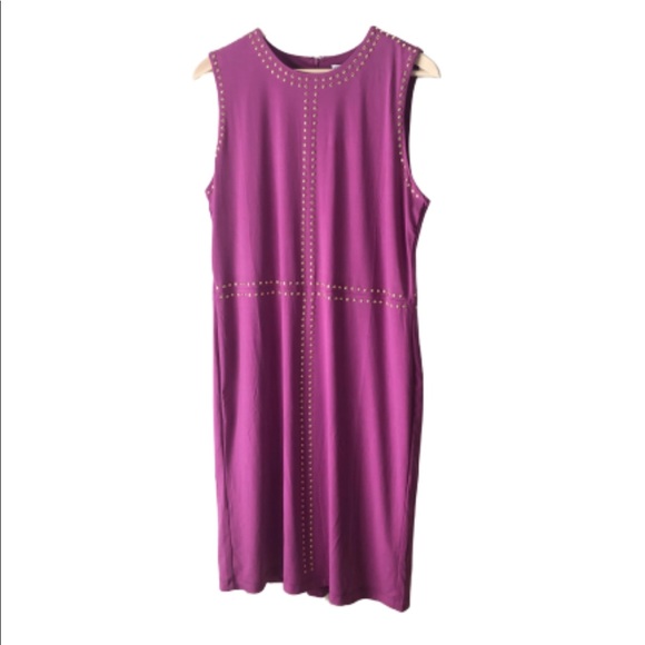 Carmen Marc Valvo Dresses & Skirts - NWT Carmen Marc Valvo Studded Shift Dress- Size 14